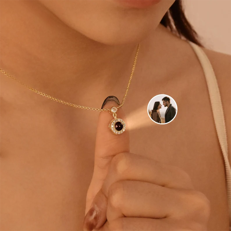 Birth Flower Necklace - DHQH Kişiselleştirilmiş Fotoğraf Doğum Günü Taş
