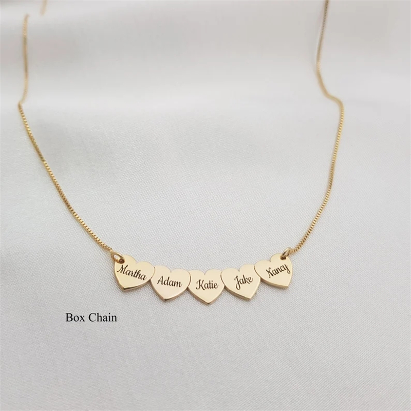 Birth Flower Necklace - Özel Tasarım, Zarif Kalp Şeklinde Kolye